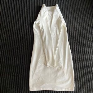 White skinny dress no see through